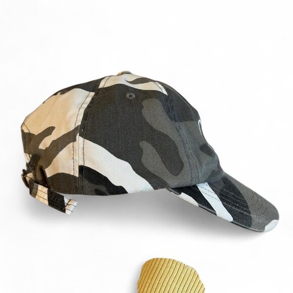 CAT Camo Black White Cotton Baseball hat Cap Alternative Apparel One Size Unisex - Picture 4 of 8